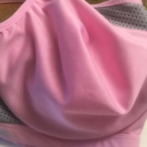 Pink and Gray Athletic Bra